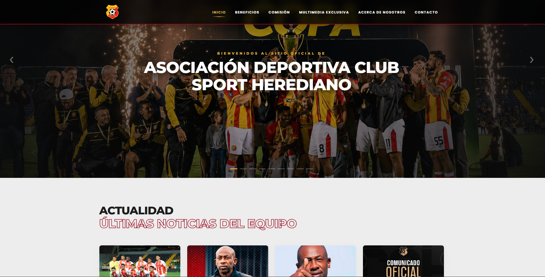 Sitio web Asociación Deportiva Club Sport Herediano