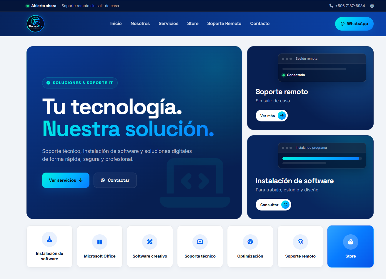 Sitio web TecnoFix